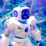 Robot AI con display LED facciale, dialoghi e NPC intelligenti nei videogiochi